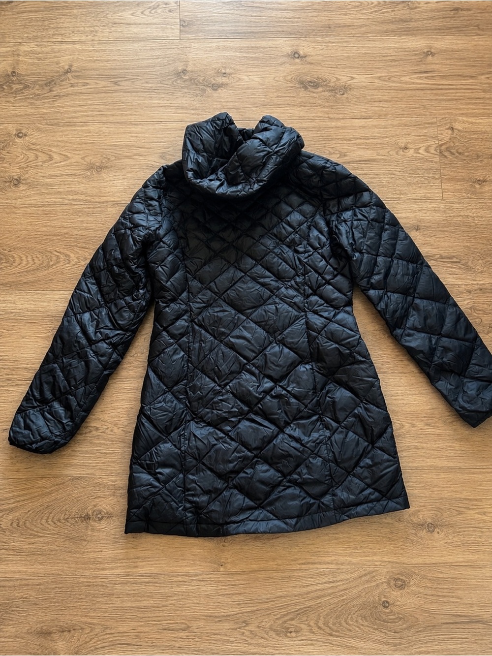 Nordstrom 32 Degrees Women’s Black Hooded Lightweight Down Puffer Jacket S - Picture 5 of 7
